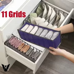 11-Grid Mesh Underwear Closet Organizer for Storage Small Clothes